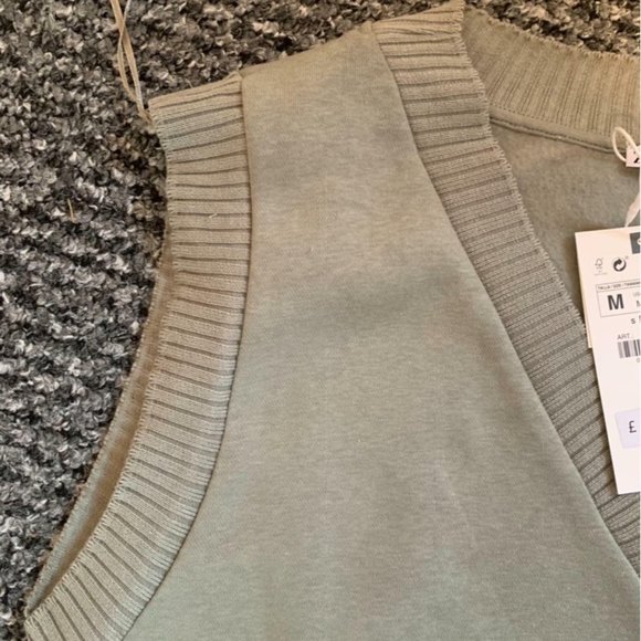Waistcoat khaki size M Zara - Picture 2 of 3